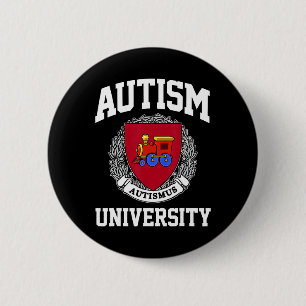 Badge Rond 5 Cm Sensibilisation sur l'autisme University Puzzle Pi