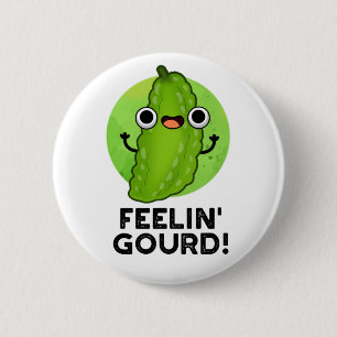 Badge Rond 5 Cm Sentiment Gourd Amusant Sentiment Bon Pun Légumes