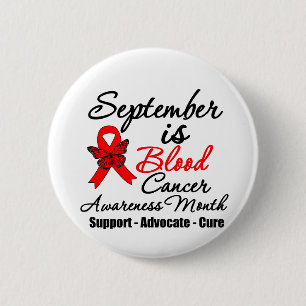 Badge Rond 5 Cm Septembre est le mois v2 de conscience de Cancer