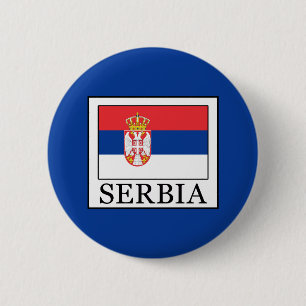 Badge Rond 5 Cm Serbie