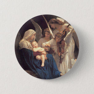 Badge Rond 5 Cm Sérénade des Anges