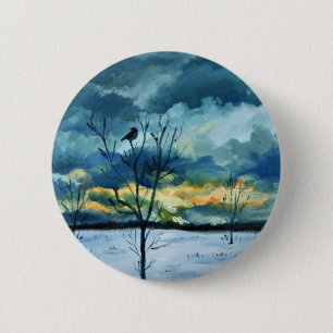 Badge Rond 5 Cm "Sérénité" par Hilary J Angleterre