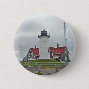 Badge Rond 5 Cm Série du phare de Nobska Point