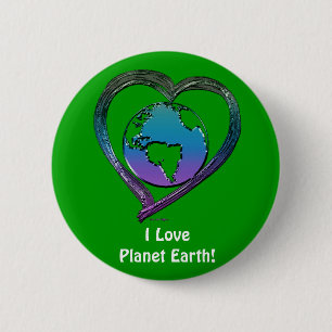 Badge Rond 5 Cm Série EARTH LOVER