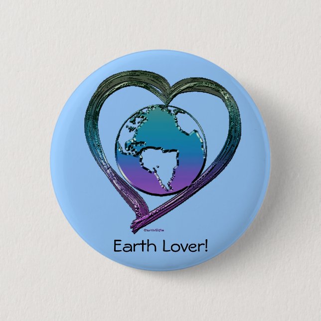 Badge Rond 5 Cm Série EARTH LOVER (Devant)