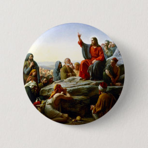 Badge Rond 5 Cm Sermon sur le Mont