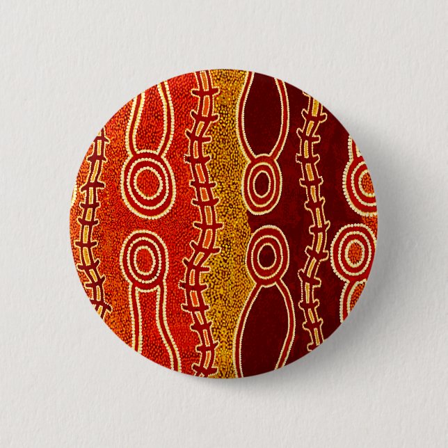Badge Rond 5 Cm Serpents autochtones . (Devant)