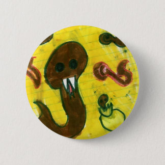 Badge Rond 5 Cm Serpents vivants !