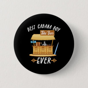 Badge Rond 5 Cm Serveur de réception de surf en limbo sur la plage
