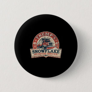 Badge Rond 5 Cm Service de déneigement de Trump Trump 45 47 Présid