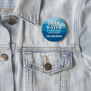 Badge Rond 5 Cm Service de guide de pêche