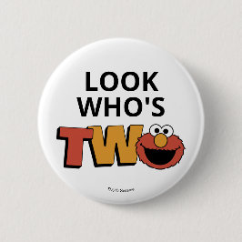 Badge Rond 5 Cm Sesame Street | Elmo - Second Birthday Button