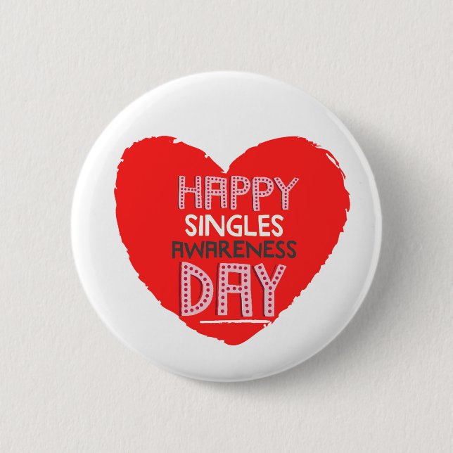 Badge Rond 5 Cm Seul jour heureux de conscience - bouton de jour (Devant)