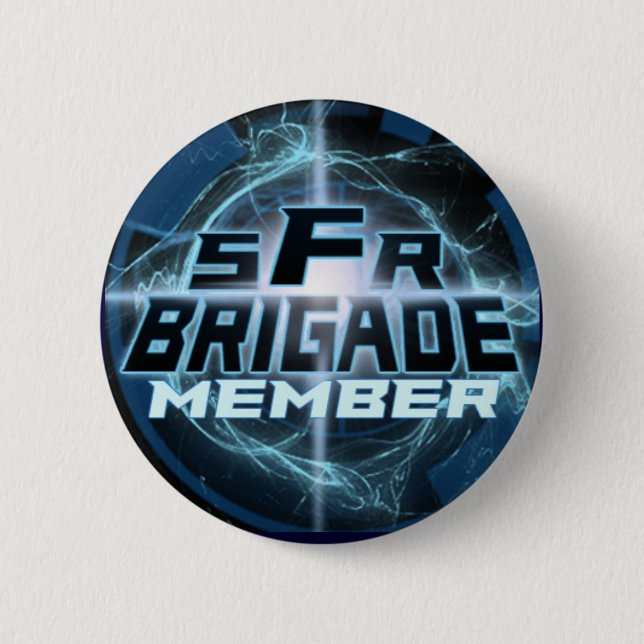 Badge Rond 5 Cm SFRBrigadeLogoV2 (Devant)