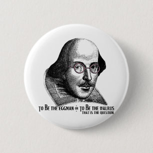 Badge Rond 5 Cm Shakespeare Lennon II