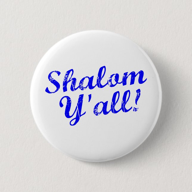 Badge Rond 5 Cm Shalom vous ! (Devant)