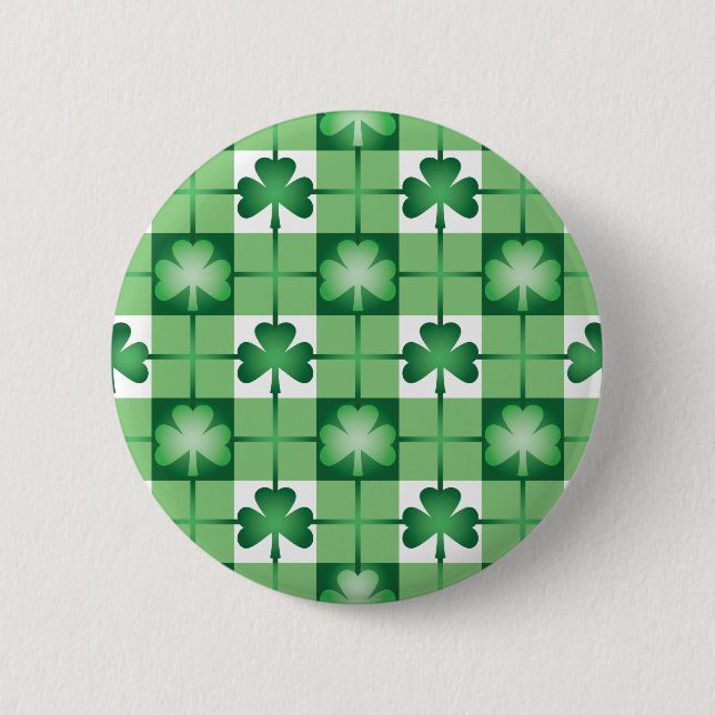 Badge Rond 5 Cm Shamrock (Devant)