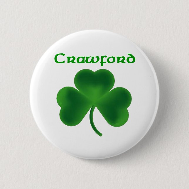 Badge Rond 5 Cm Shamrock de Crawford (Devant)