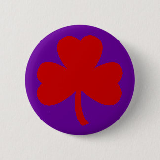 Badge Rond 5 Cm Shamrock de Red Hat