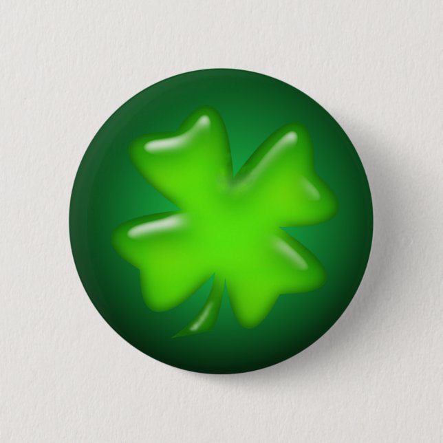 Badge Rond 5 Cm SHAMROCK IRLANDAIS par SHARON SHARPE (Devant)
