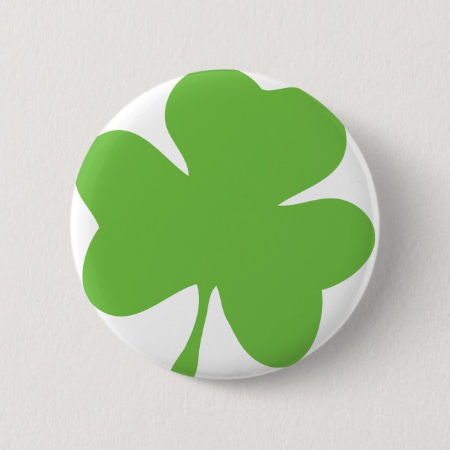 Badge Rond 5 Cm shamrock vert (Devant)