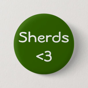 Badge Rond 5 Cm Sherds Love
