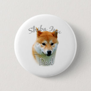 Badge Rond 5 Cm Shiba Inu Papa 2