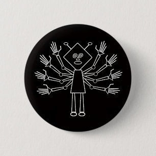 Badge Rond 5 Cm Shiva le destructeur