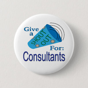 Badge Rond 5 Cm Shout Out pour les consultants