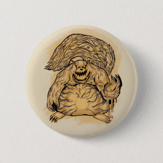 Badge Rond 5 Cm Shukaku l'un bouton coupé la queue de bête