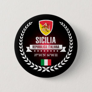 Badge Rond 5 Cm Sicilia