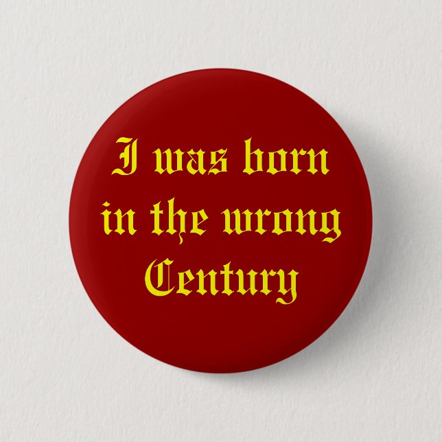 Badge Rond 5 Cm Siècle faux (Devant)