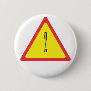 Badge Rond 5 Cm Signal d'attention