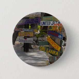 Badge Rond 5 Cm Signal Point Rum Grand Cayman