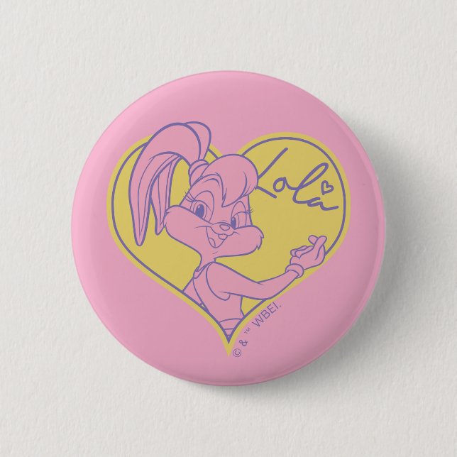 Badge Rond 5 Cm Signature Lola Heart (Devant)
