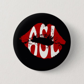 Badge Rond 5 Cm Signe américain Langauge d'amour