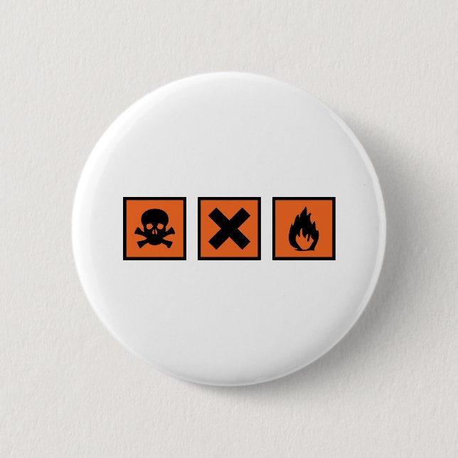 Badge Rond 5 Cm signe chimique (Devant)