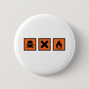 Badge Rond 5 Cm signe chimique
