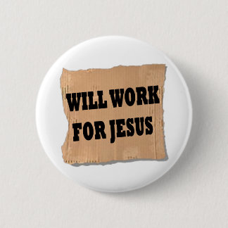 Badge Rond 5 Cm Signe de Jésus (bouton)