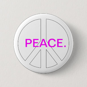 Badge Rond 5 Cm Signe de paix