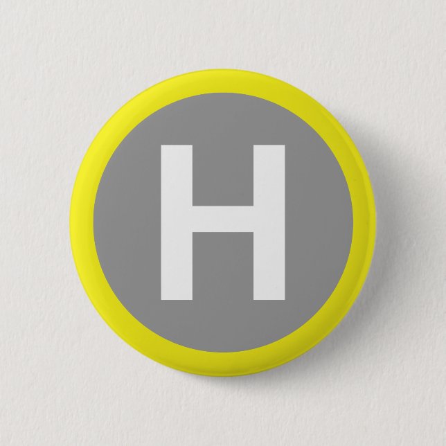 Badge Rond 5 Cm SIGNE Helipad (Devant)