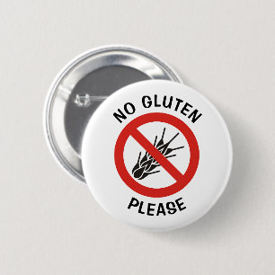 Badge Rond 5 Cm Signe sans gluten