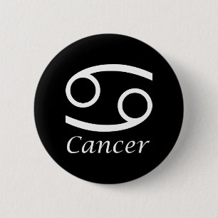 Badge Rond 5 Cm SIGNE Zodiaque "Cancer"