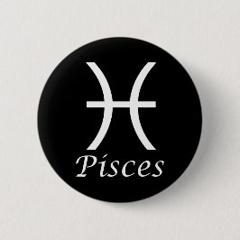 Badge Rond 5 Cm SIGNE Zodiaque 'Pisces'