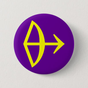 BADGE ROND 5 CM SIGNE ZODIATIQUE SAGITTARIUS