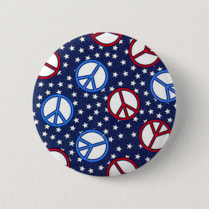 Badge Rond 5 Cm Signes de paix