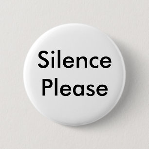 Badge Rond 5 Cm Silence svp