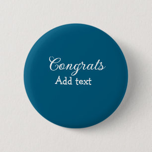 Badge Rond 5 Cm Simple congratulation graduation add your
