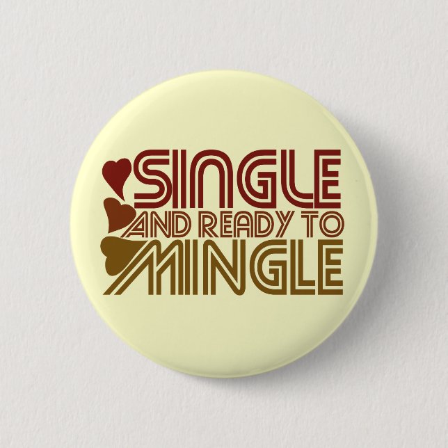 Badge Rond 5 Cm Simple et prêt à MINGLE (Devant)
