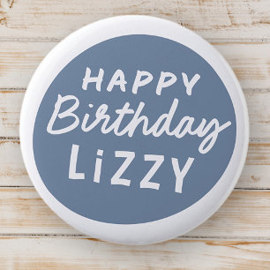 Badge Rond 5 Cm Simple Modern Custom Non-Photo Birthday Greeting